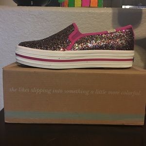 Kate Spade Triple Decker Glitter Keds